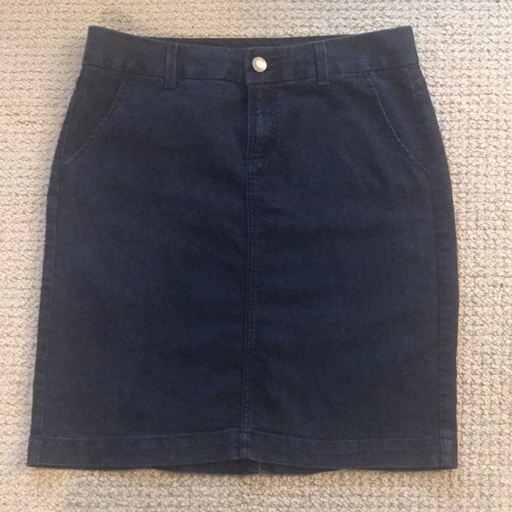 Banana Republic dark denim skirt